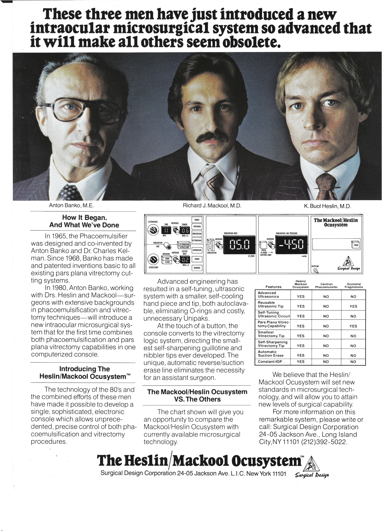 The Heslin/Mackool Ocusystem